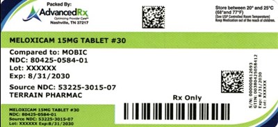 Meloxicam 15mg #30 (Meloxicam 15mg 80425 0584 01)